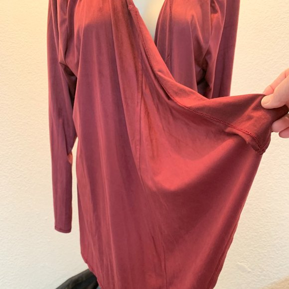 Live and Let Live lightweight drapey jacket XL poly/spandex cranberry NWT - Picture 2 of 12